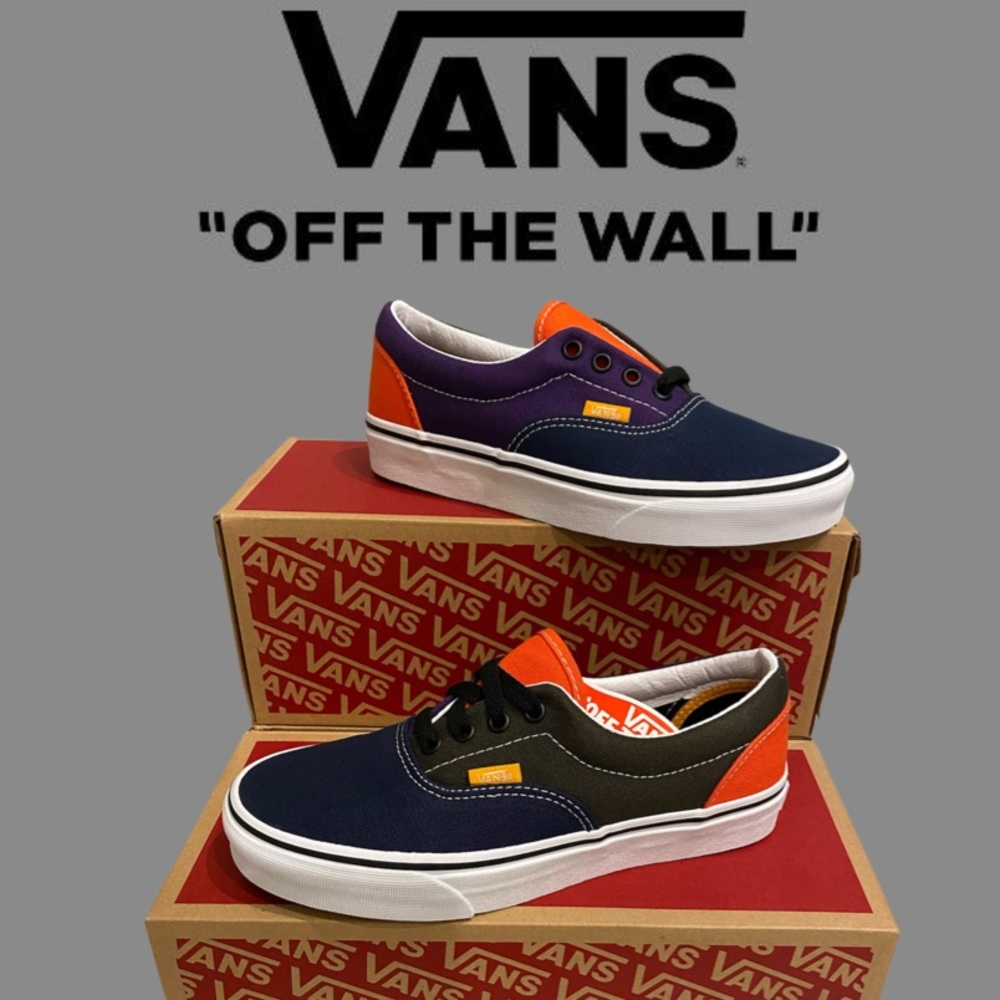 NEW VANS Era Mix & Match Blue Green Canvas Low Top